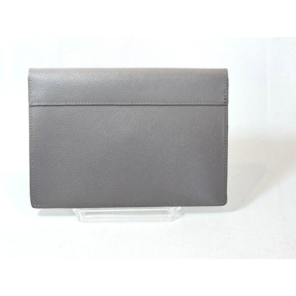 David Yurman Leather Envelope Pouch Clutch Taupe Wallet Mini Snap Closure - Picture 4 of 9